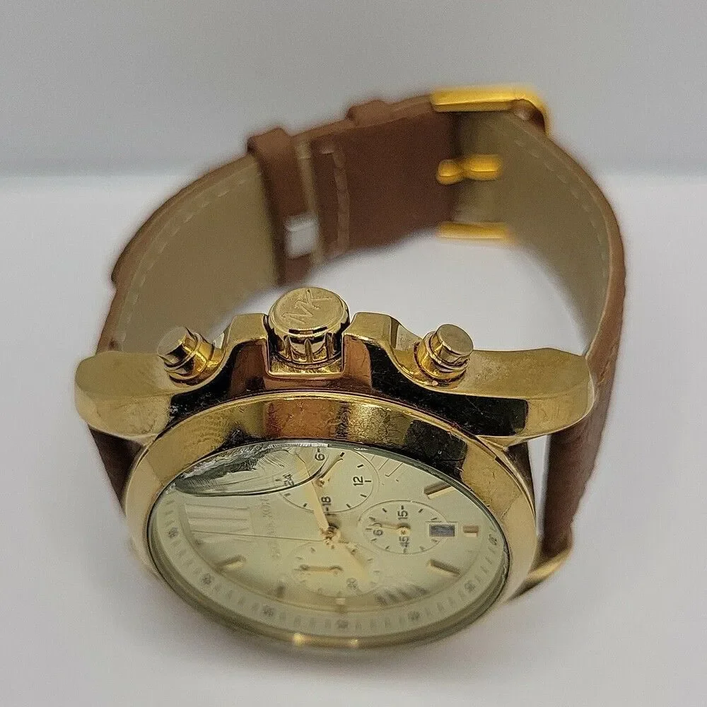 Michael Kors Bradshaw MK5605 Unisex Gold Stainless Steel Analog Dial Watch AM515